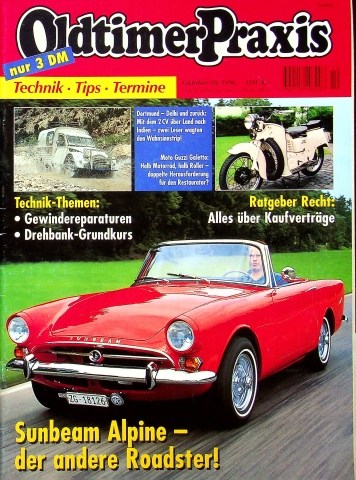 Deckblatt Oldtimer Praxis (10/1996)